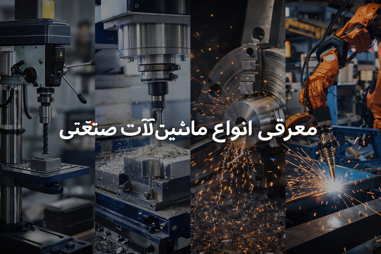 معرفی جامع انواع ماشین‌آلات صنعتی و کاربرد آن‌ها در تولید